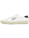 Court Classic SL 06 Leather Low Top Sneakers White - SAINT LAURENT - BALAAN 5