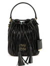 Matelasse Nappa Leather Bucket Bag Black - MIU MIU - BALAAN 2