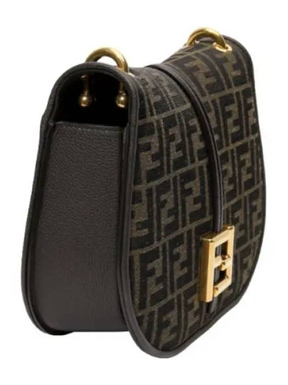 Jacquard fabric and leather bag - FENDI - BALAAN 1