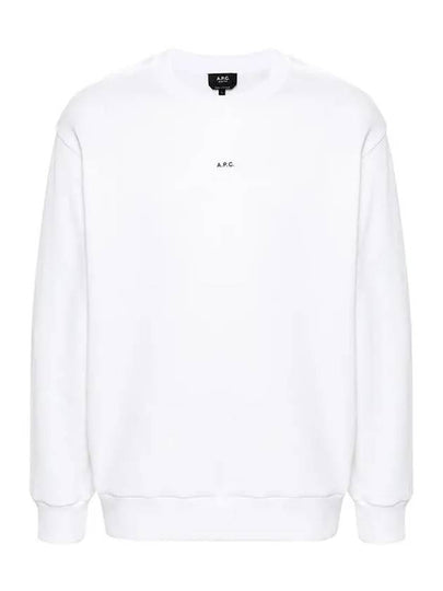 Boxy Micro Logo Sweatshirt White - A.P.C. - BALAAN 2