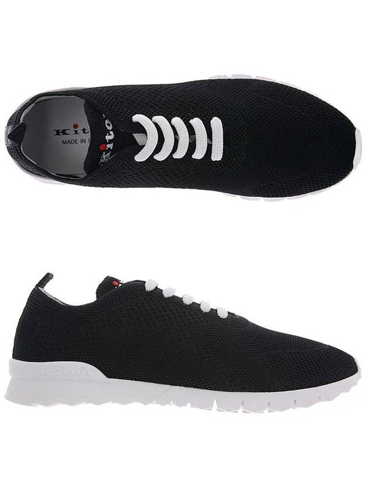 Fit Knit Low Top Sneakers Black - KITON - BALAAN 2