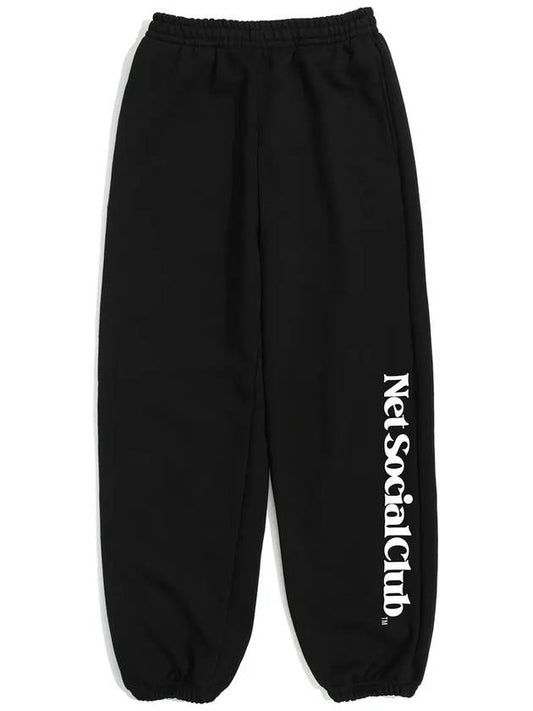 SIDE LOGO JOGGER PANTS BLACK - NET SOCIAL CLUB - BALAAN 1