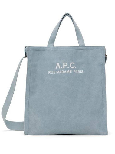 Recuperation Canvas Tote Bag Blue - A.P.C. - BALAAN 1