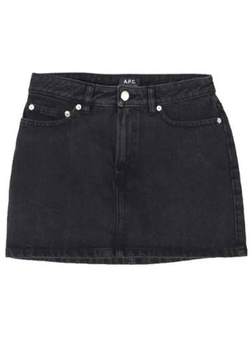 mini denim skirt women - A.P.C. - BALAAN 1