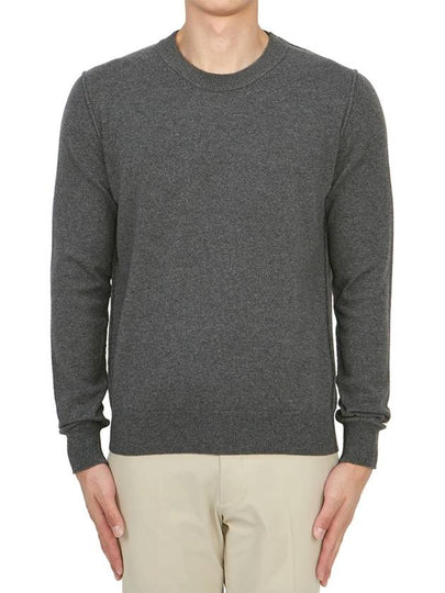 Crew Neck Cashmere Knit Top Grey - MAISON MARGIELA - BALAAN 2