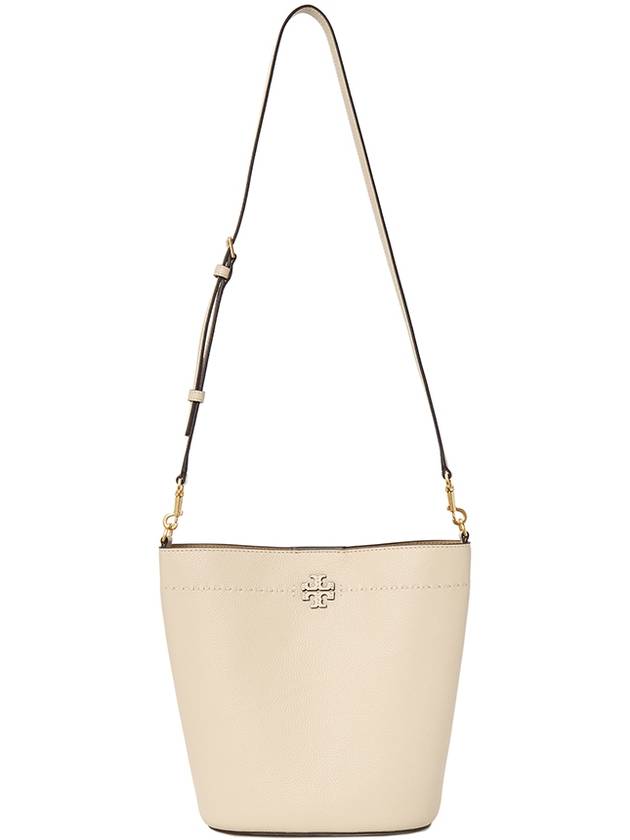 McGraw Logo Bucket Bag Beige - TORY BURCH - BALAAN 8