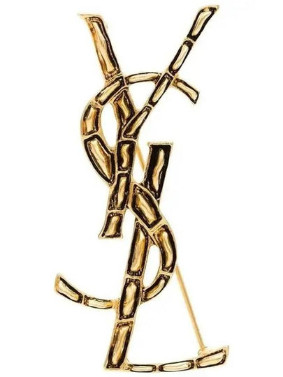 Opium YSL Crocodile Brooch Gold - SAINT LAURENT - BALAAN 2