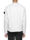 Cotton Crew Neck Sweatshirt White - STONE ISLAND - BALAAN 5