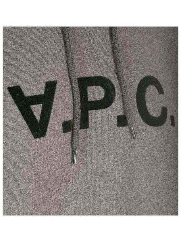 Milo Logo Cotton Hoodie Grey - A.P.C. - BALAAN 3