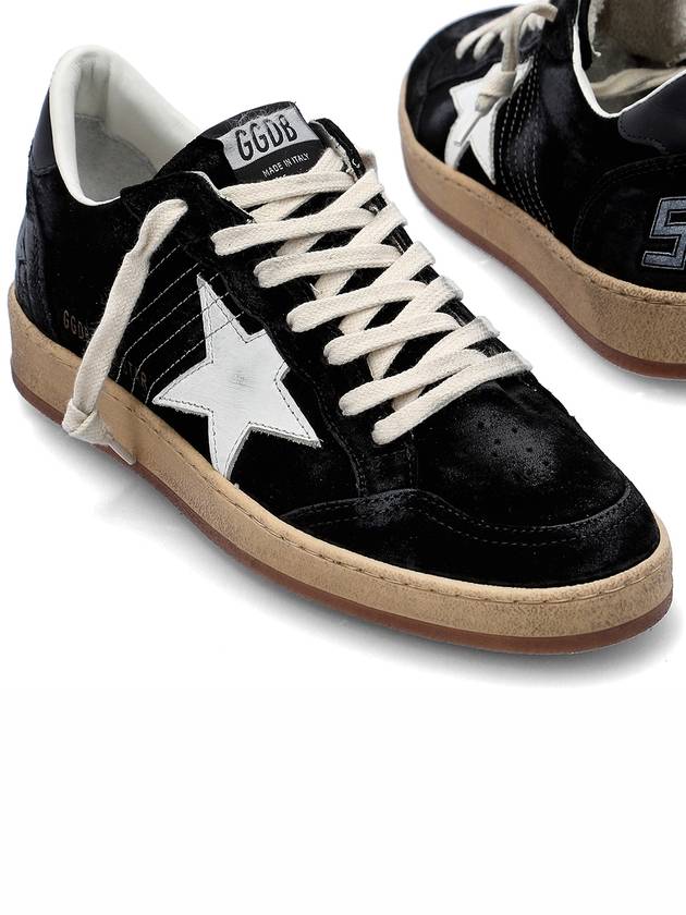 Men's Ballstar Suede Low Top Sneakers Black - GOLDEN GOOSE - BALAAN 2