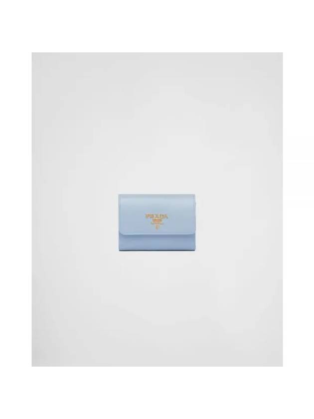 Saffiano Multicolor Half Wallet Celestial Honda - PRADA - BALAAN 1