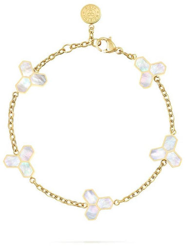 Muriel bracelet 10 gold motherofpearl motif 5 - MOIETOII PARIS - BALAAN 1