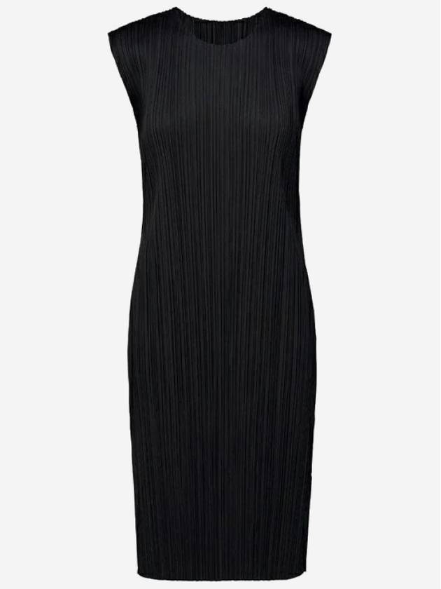 Women's Pleats Short Dress Black - ISSEY MIYAKE - BALAAN 2