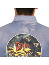 Astro Embroidered Patch Denim Long Sleeve Shirt Light Blue - DIOR - BALAAN 10