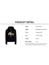 Men's Bear Logo Cotton Hoodie Black - PALM ANGELS - BALAAN 6