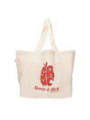 Beige Red Apple Tote Bag AC495NT1 - SPORTY & RICH - BALAAN 4