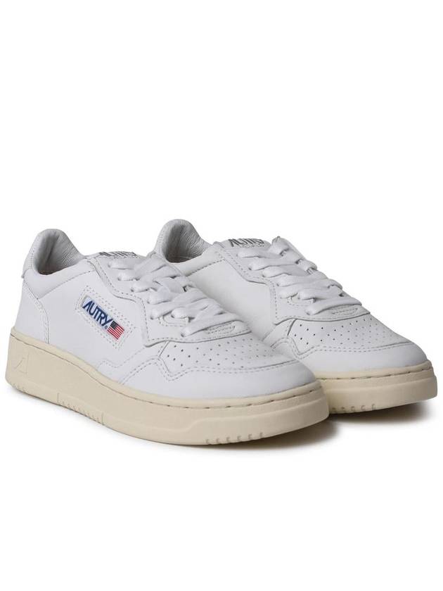 Medalist Goatskin Low Top Sneakers White - AUTRY - BALAAN 3