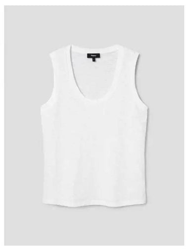 Women s Nebulous Cotton Easy Tank Top Sleeveless T Shirt White Domestic Product GM0024030654079 - THEORY - BALAAN 1