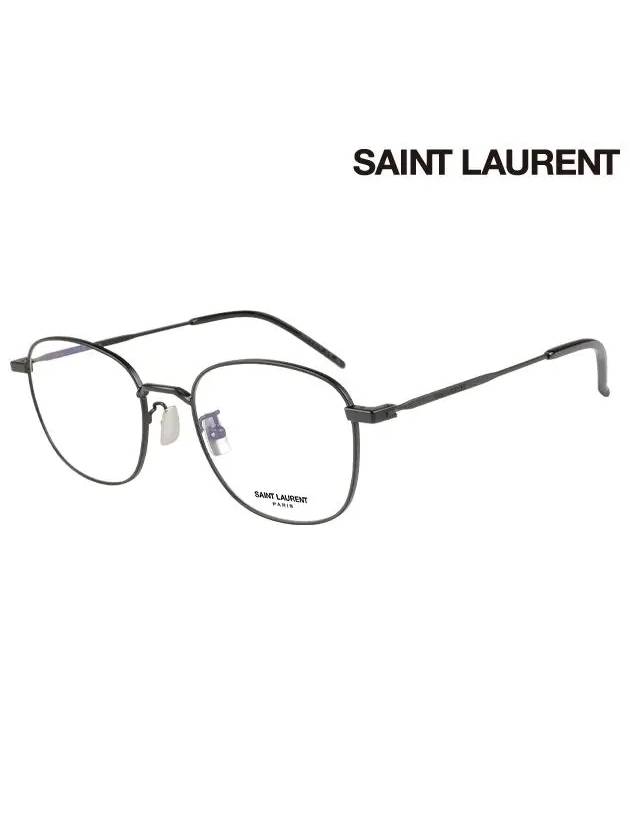 Eyewear Square Eyeglasses Black - SAINT LAURENT - BALAAN 3