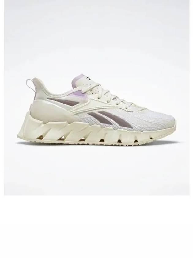 Zig Kinetica 3 Low Top Sneakers Cream Purple - REEBOK - BALAAN 2