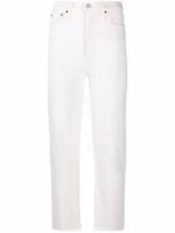 70S Stove Pipe Denim Pants Vintage White 1933WSTV27VTWH 1237643 - RE/DONE - BALAAN 1