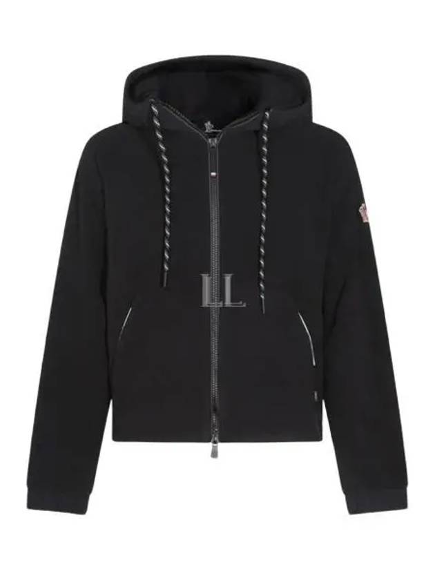 Grenoble Zip Up Hoodie Black - MONCLER - BALAAN 2