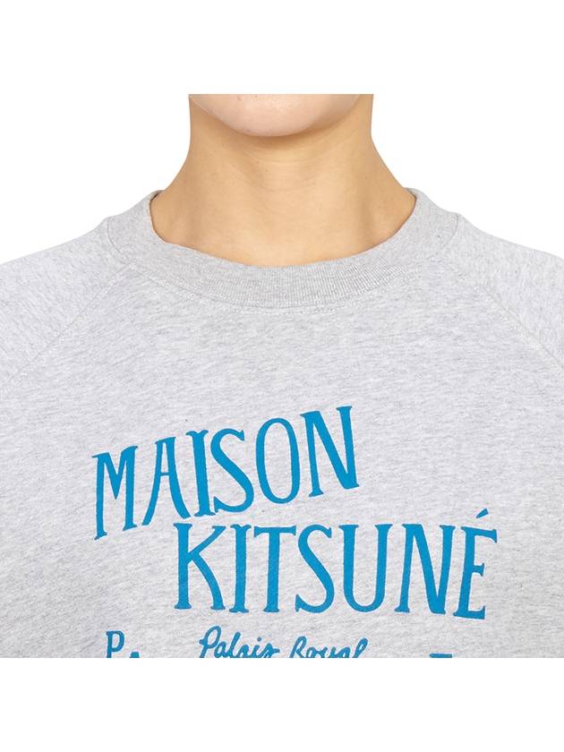 Cotton Palais Royal Vintage Logo Sweatshirt Grey - MAISON KITSUNE - BALAAN 7