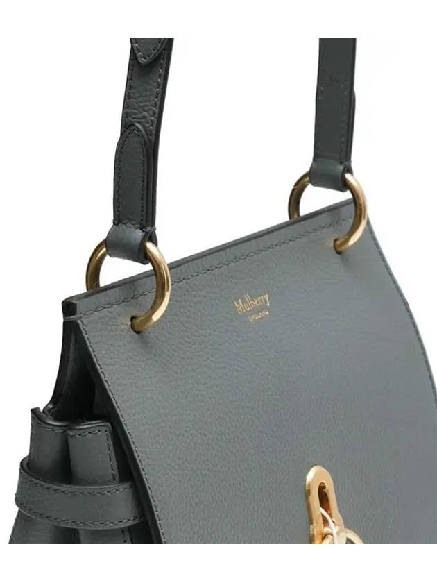 Amberley Classic Satchel Small Grain Shoulder Bag Charcoal - MULBERRY - BALAAN 4