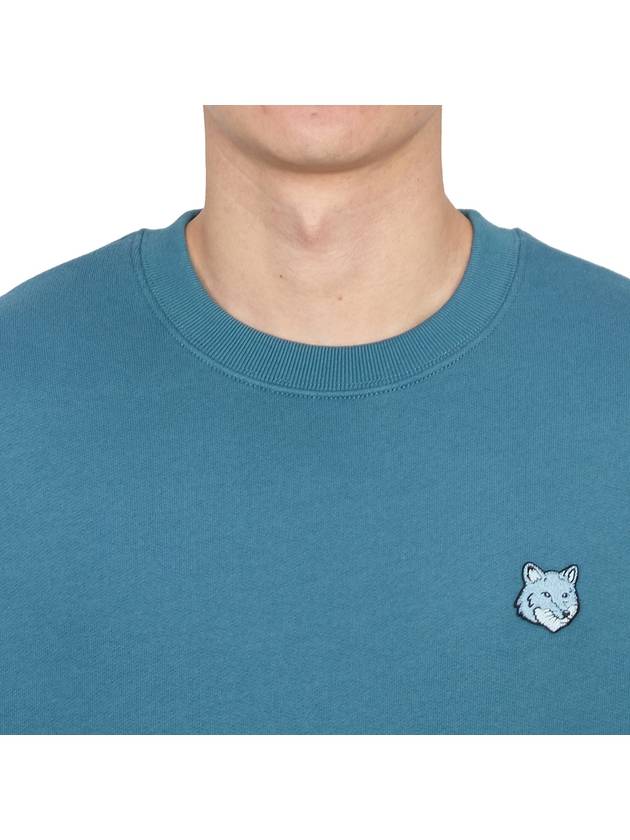 Bold Fox Head Cotton Sweatshirt Lake Blue - MAISON KITSUNE - BALAAN 6