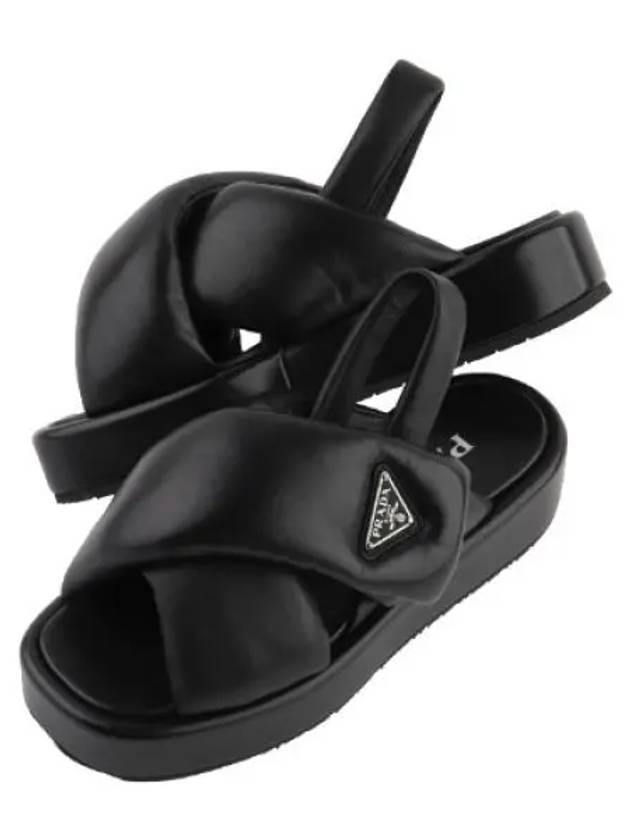 soft padded wedge sandals women - PRADA - BALAAN 1