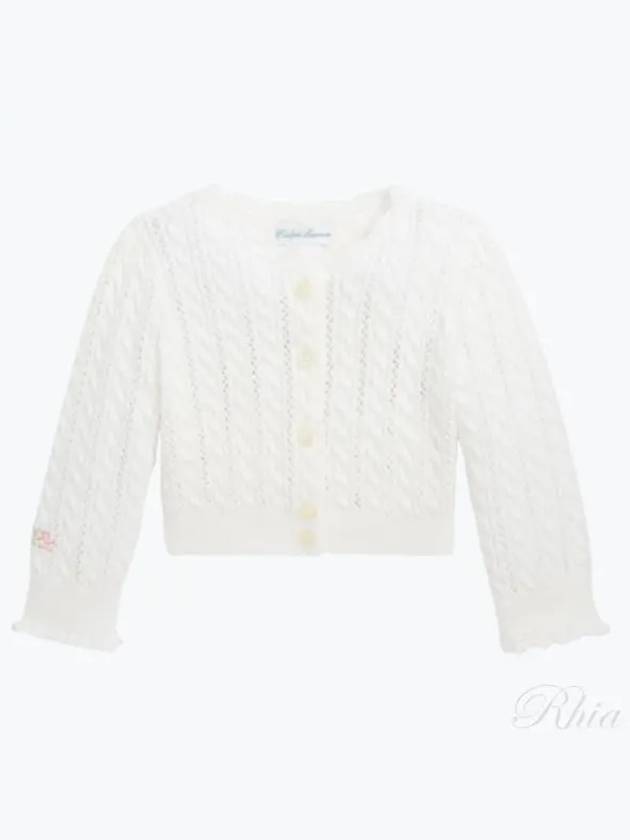 Junior Cardigan 313 934999 002 DECKWASH WHITE - POLO RALPH LAUREN - BALAAN 2