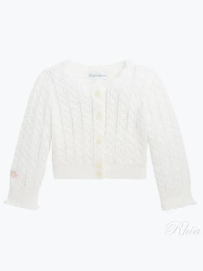 Junior Cardigan 313 934999 002 DECKWASH WHITE - POLO RALPH LAUREN - BALAAN 2