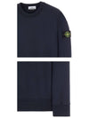 Wappen Patch Crew Neck Sweatshirt Navy - STONE ISLAND - BALAAN 6