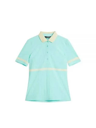 Golf Moira Short Sleeve Polo Shirt Aruba Blue - J.LINDEBERG - BALAAN 2