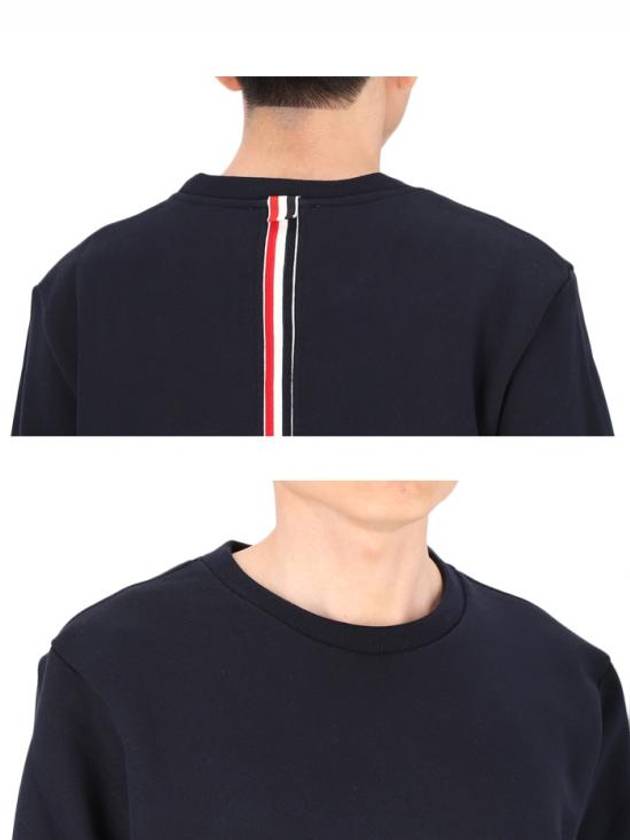 Center Back Stripe Crewneck Sweatshirt Navy - THOM BROWNE - BALAAN 6