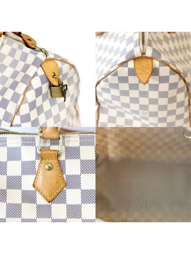 Louis Vuitton N41535 Damier Azur Canvas Speedy 30 Tote Bag - LOUIS VUITTON - BALAAN 8