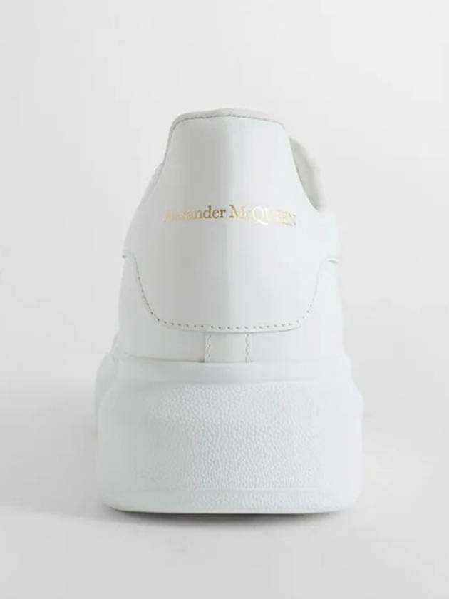 Oversized Leather Tab Low Top Sneakers White - ALEXANDER MCQUEEN - BALAAN 8