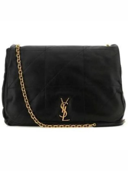 Jamie Logo Plaque Leather Shoulder Bag Black - SAINT LAURENT - BALAAN 2