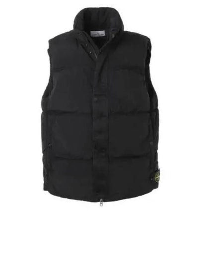 High Neck Padded Vest Black - STONE ISLAND - BALAAN 2