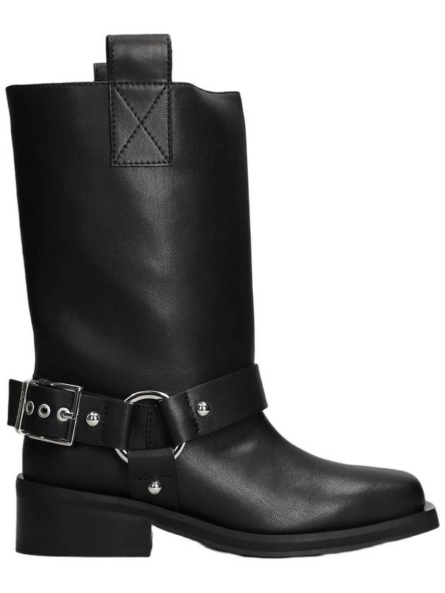 Shaft Boots Middle Boots Black - GANNI - BALAAN 2