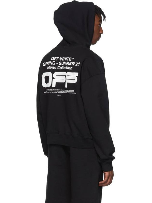 wavy line logo hood black - OFF WHITE - BALAAN 2