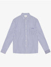 Jasolo Striped Long Sleeve Shirt Blue - ISABEL MARANT - BALAAN 3