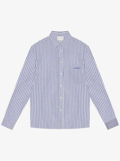 Jasolo Striped Long Sleeve Shirt Blue - ISABEL MARANT - BALAAN 2