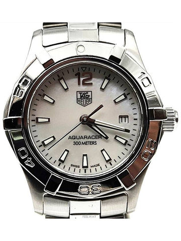 Aquaracer mother of pearl steel watch WAF1414 - TAG HEUER - BALAAN 1