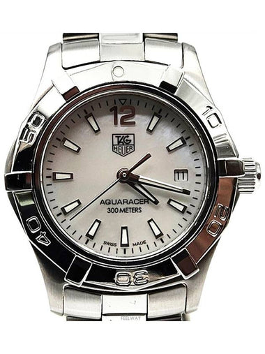 Aquaracer mother of pearl steel watch WAF1414 - TAG HEUER - BALAAN 1