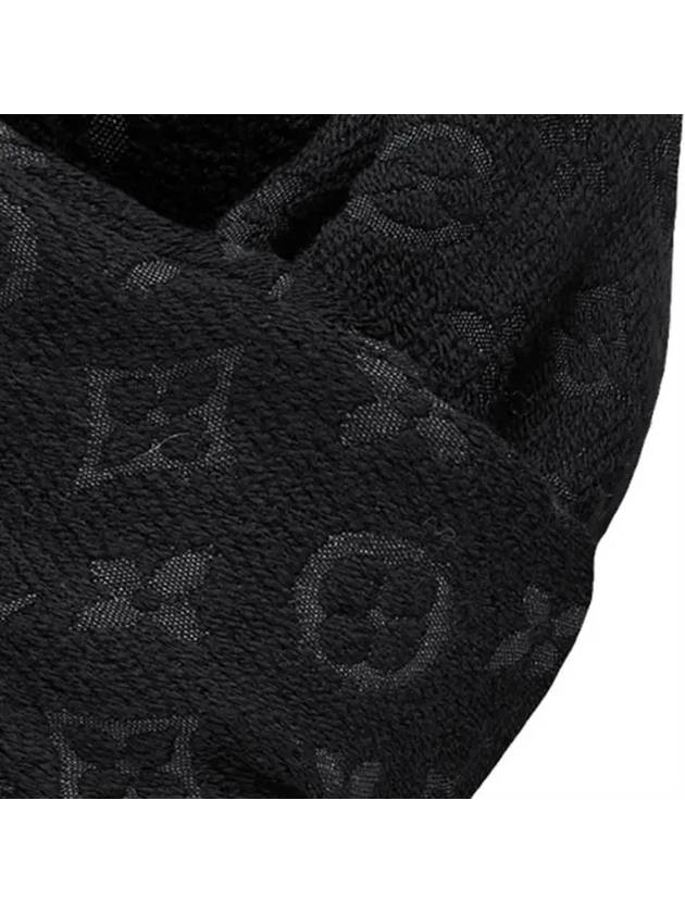 Monogram Classic Wool Muffler Black - LOUIS VUITTON - BALAAN 6