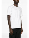 Mercerized Jersey Graphic Face Short Sleeve T-Shirt White - CP COMPANY - BALAAN 3