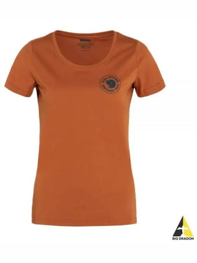 Women's 1960 Logo T-Shirt Terracotta Brown - FJALL RAVEN - BALAAN 2