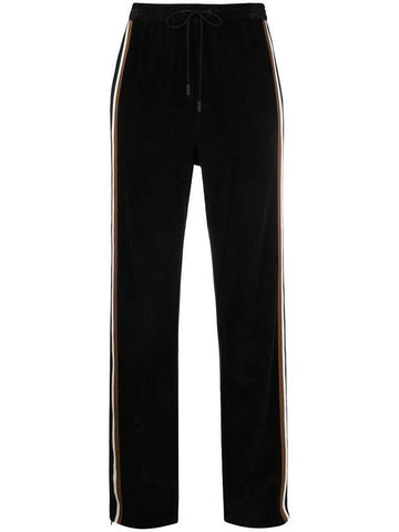 Women's Line Cotton Track Pants Black - DSQUARED2 - BALAAN 1