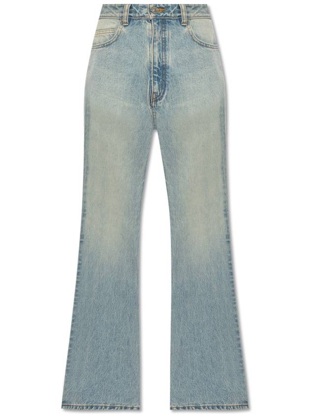 High Waist Wide Leg Jeans Blue - BALENCIAGA - BALAAN 2